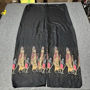 VTG 90s Ethnic Touch Harem Wide Leg Pants FREE SIZE (OS) Boho Hippie Indie